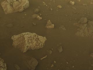 View image taken on Mars, Mars Perseverance Sol 2023: Front Right Hazard Avoidance Camera (Hazcam)