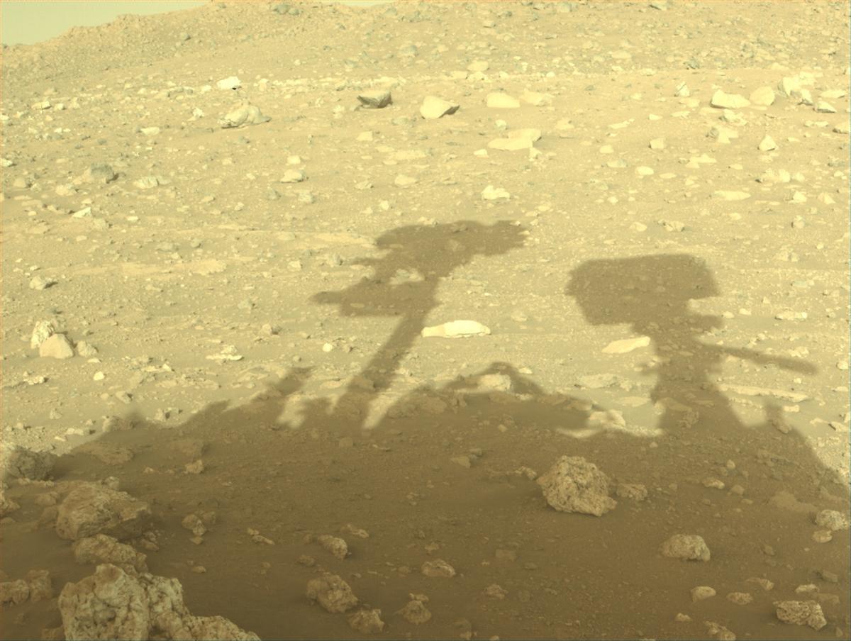 This image was taken by FRONT_HAZCAM_RIGHT_A onboard NASA's Mars rover Perseverance on Sol 2023