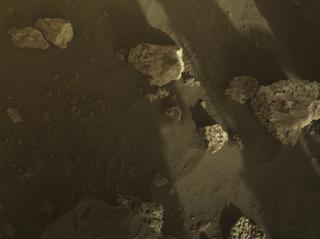 View image taken on Mars, Mars Perseverance Sol 2023: Front Right Hazard Avoidance Camera (Hazcam)