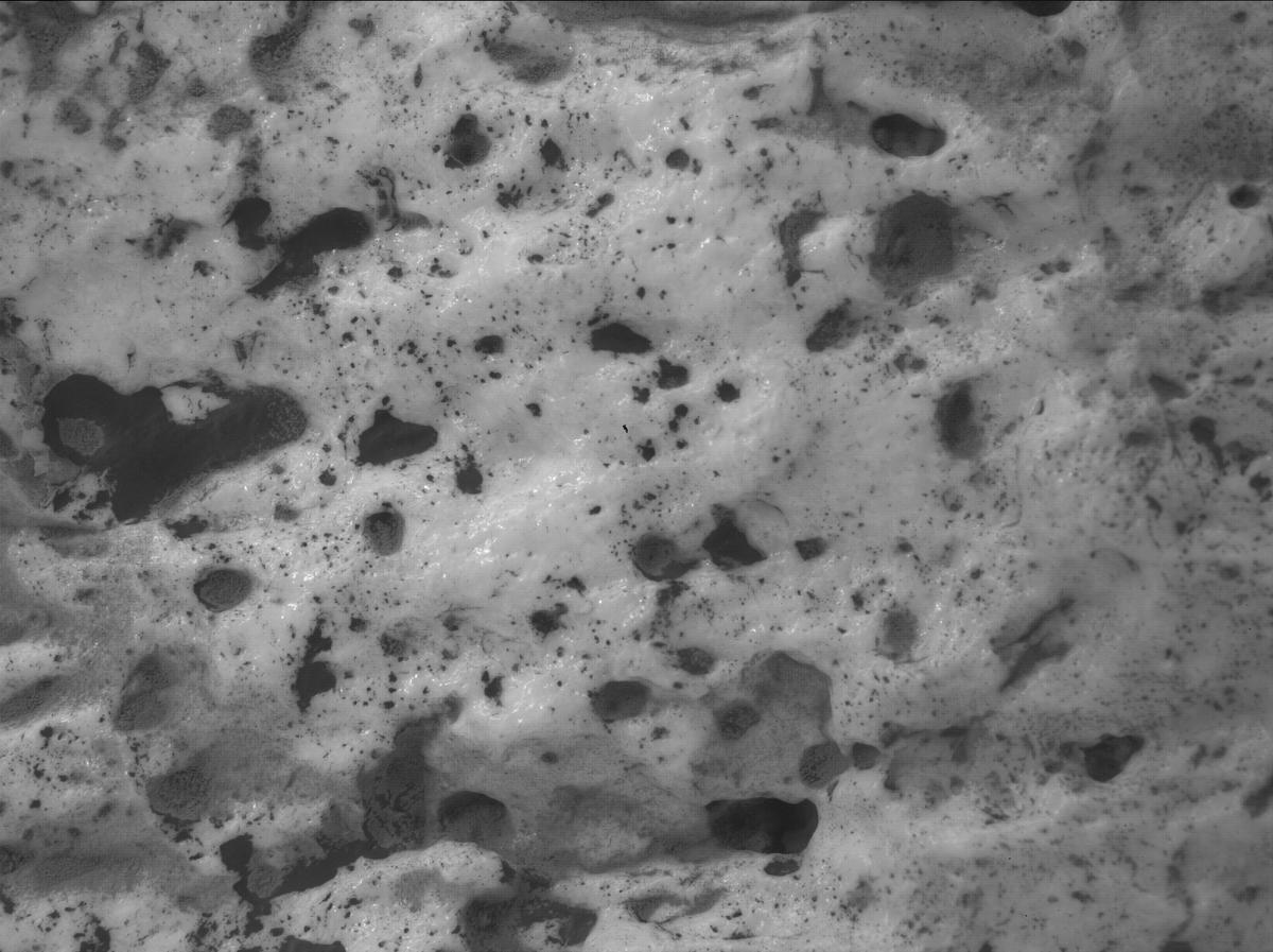 This image was taken by SHERLOC_WATSON onboard NASA's Mars rover Perseverance on Sol 2023