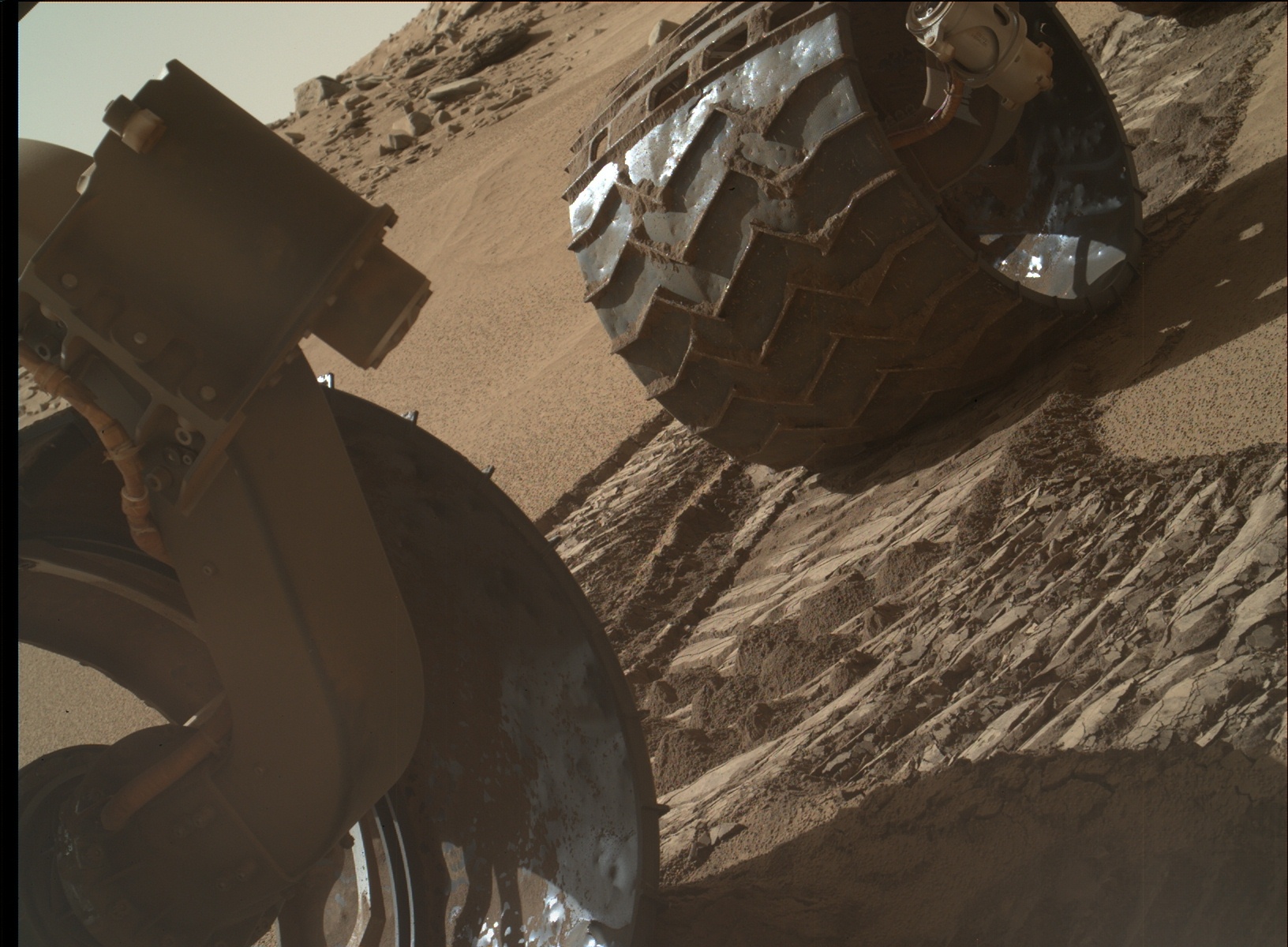 Nasa's Mars rover Curiosity acquired this image using its Mars Hand Lens Imager (MAHLI) on Sol 529, at drive 184, site number 26
