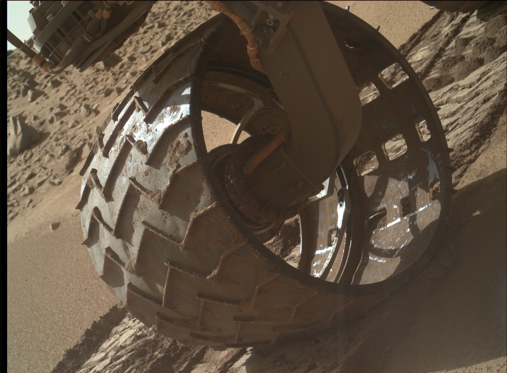Nasa's Mars rover Curiosity acquired this image using its Mars Hand Lens Imager (MAHLI) on Sol 532, at drive 208, site number 26