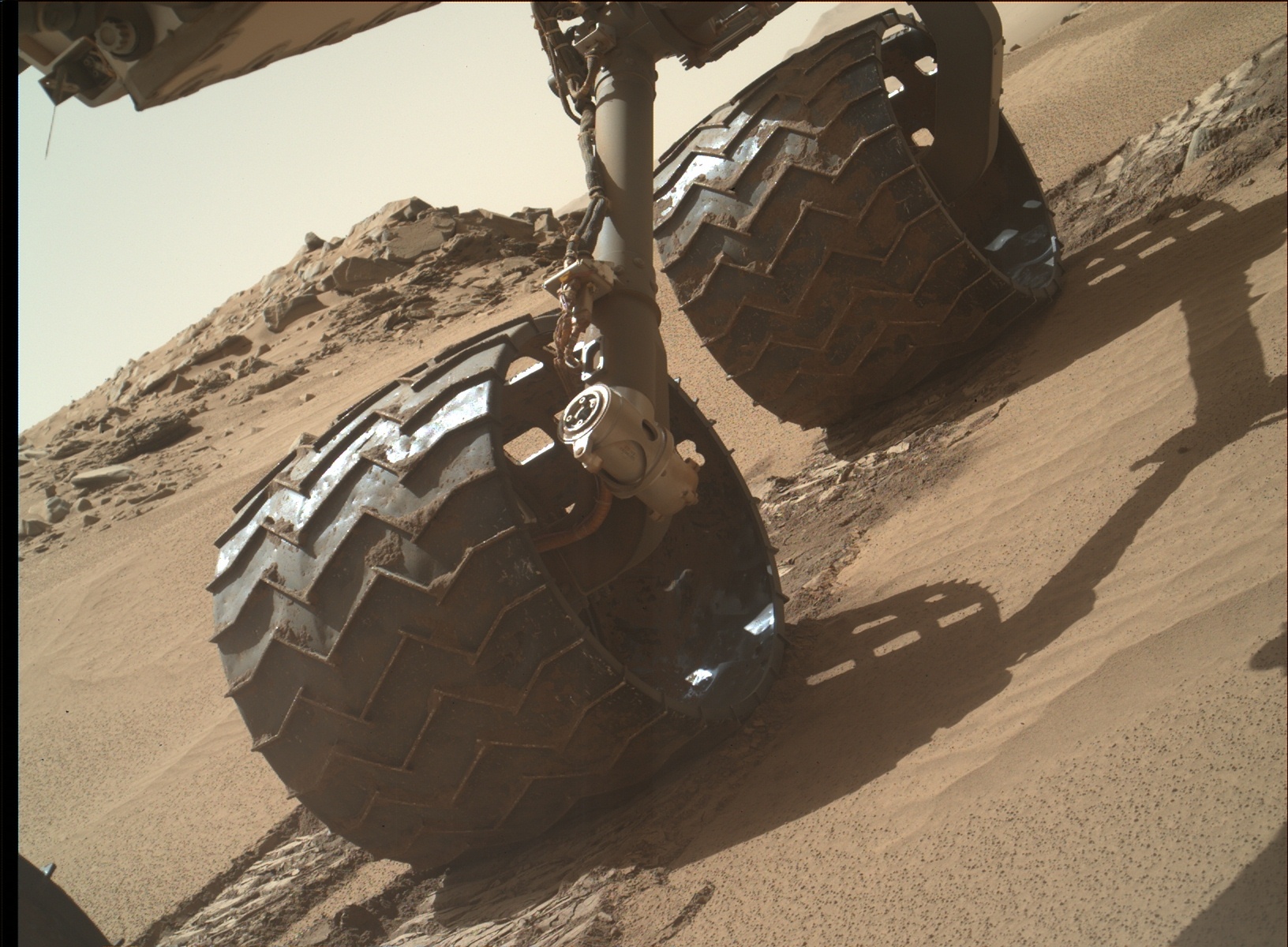 Nasa's Mars rover Curiosity acquired this image using its Mars Hand Lens Imager (MAHLI) on Sol 532, at drive 190, site number 26