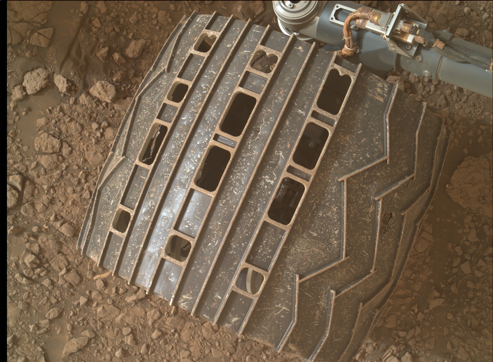Nasa's Mars rover Curiosity acquired this image using its Mars Hand Lens Imager (MAHLI) on Sol 2822