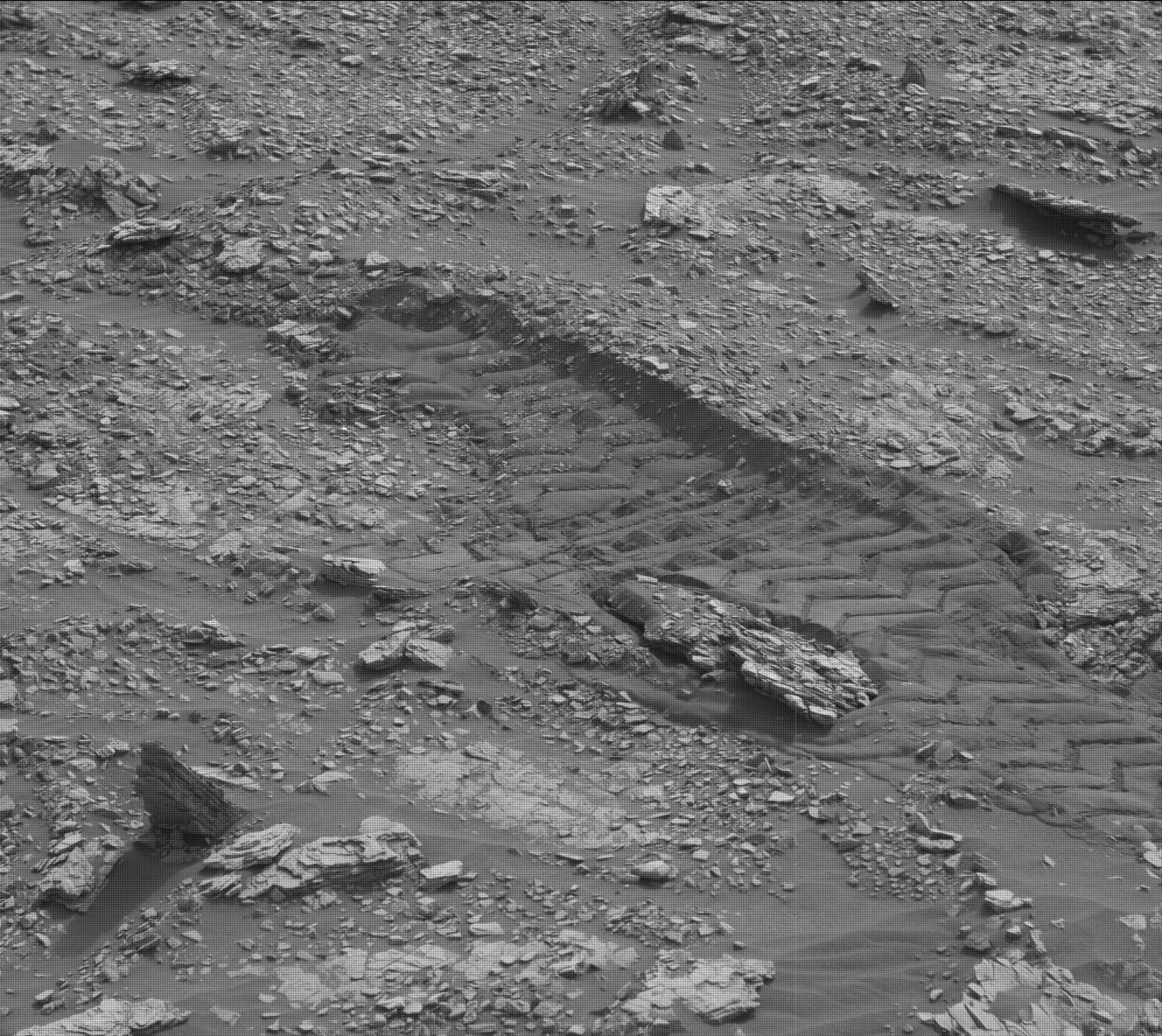 Nasa's Mars rover Curiosity acquired this image using its Mast Camera (Mastcam) on Sol 2831, at drive 2176, site number 82