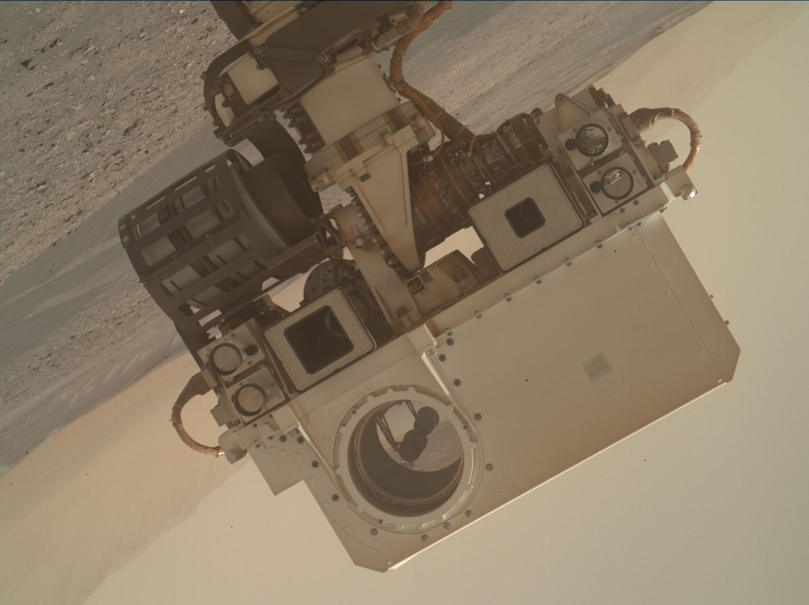 Nasa's Mars rover Curiosity acquired this image using its Mars Hand Lens Imager (MAHLI) on Sol 2922
