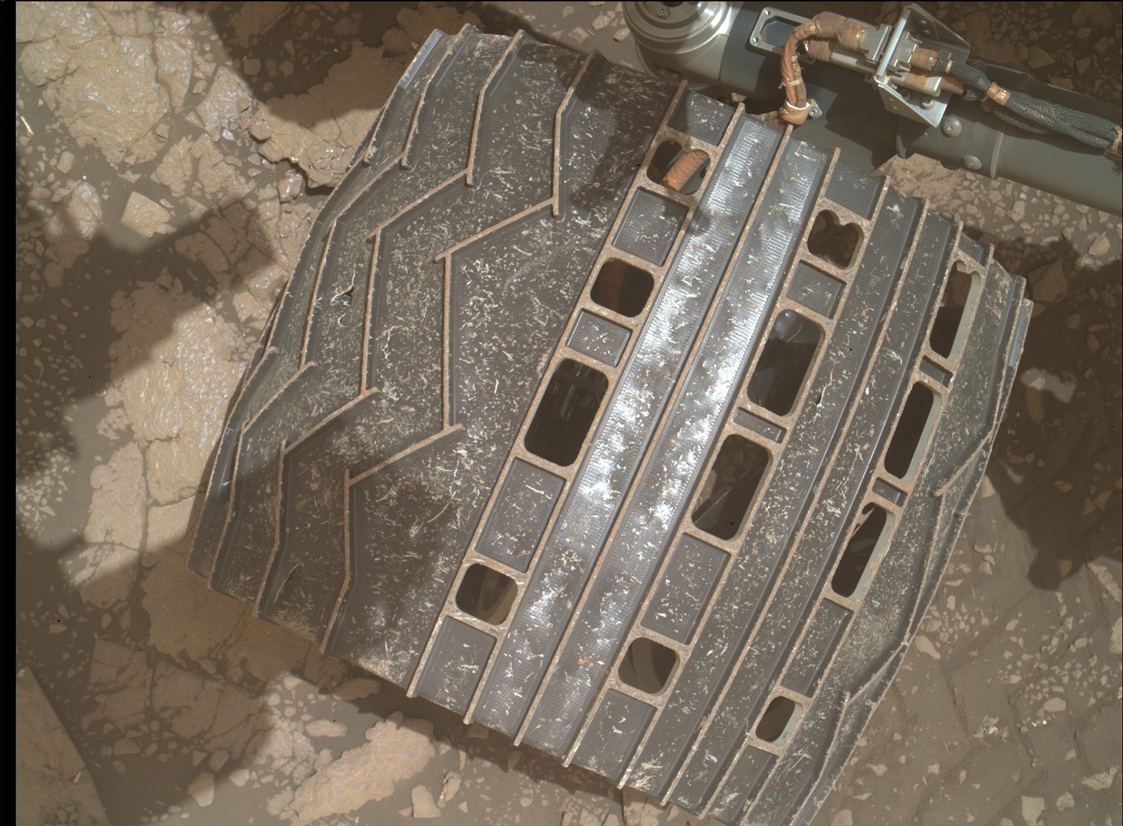 Nasa's Mars rover Curiosity acquired this image using its Mars Hand Lens Imager (MAHLI) on Sol 3005
