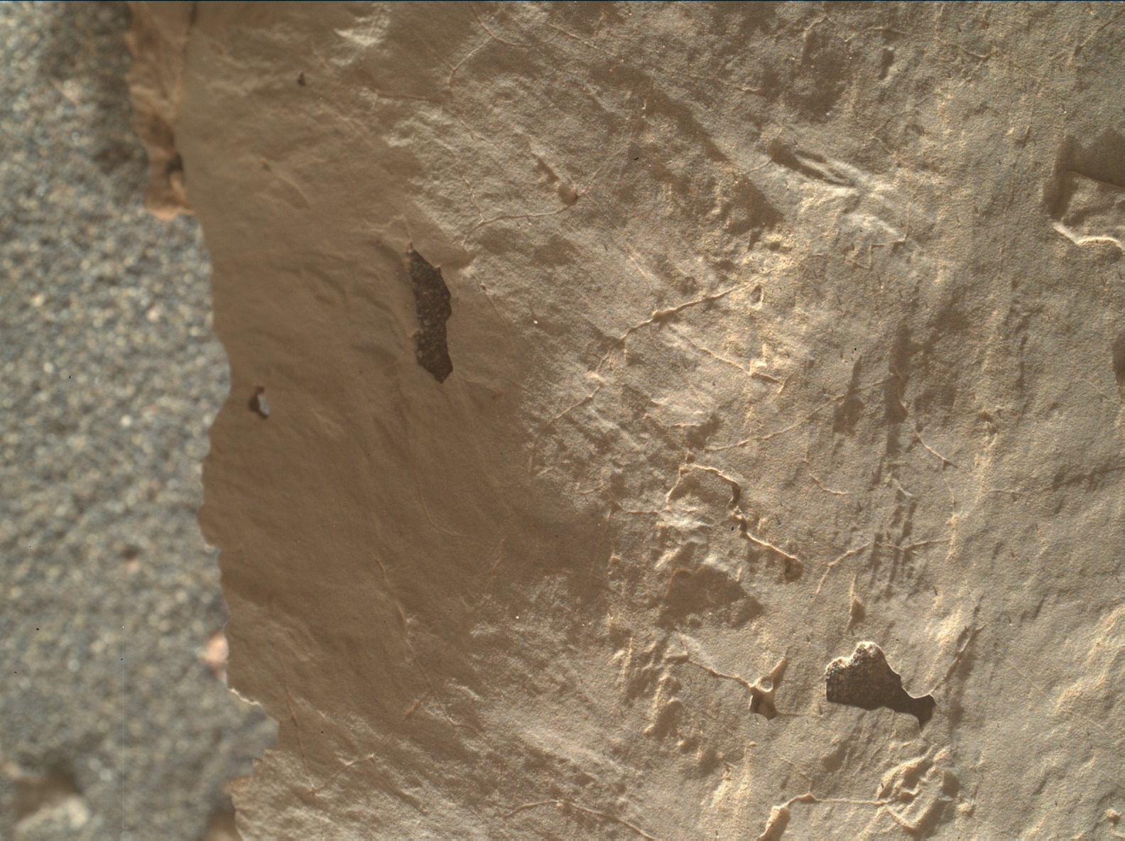 Nasa's Mars rover Curiosity acquired this image using its Mars Hand Lens Imager (MAHLI) on Sol 3142