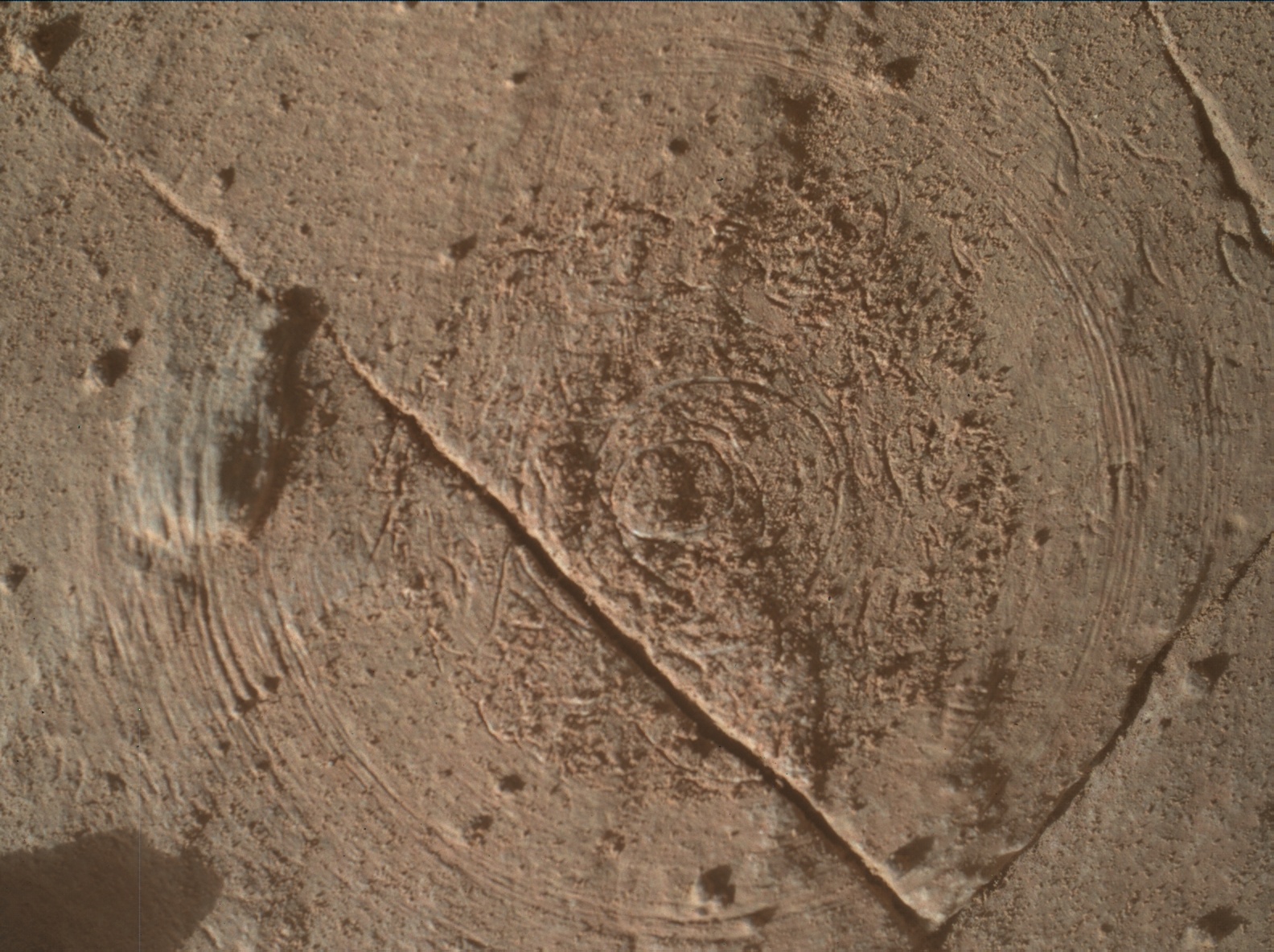 Nasa's Mars rover Curiosity acquired this image using its Mars Hand Lens Imager (MAHLI) on Sol 3144