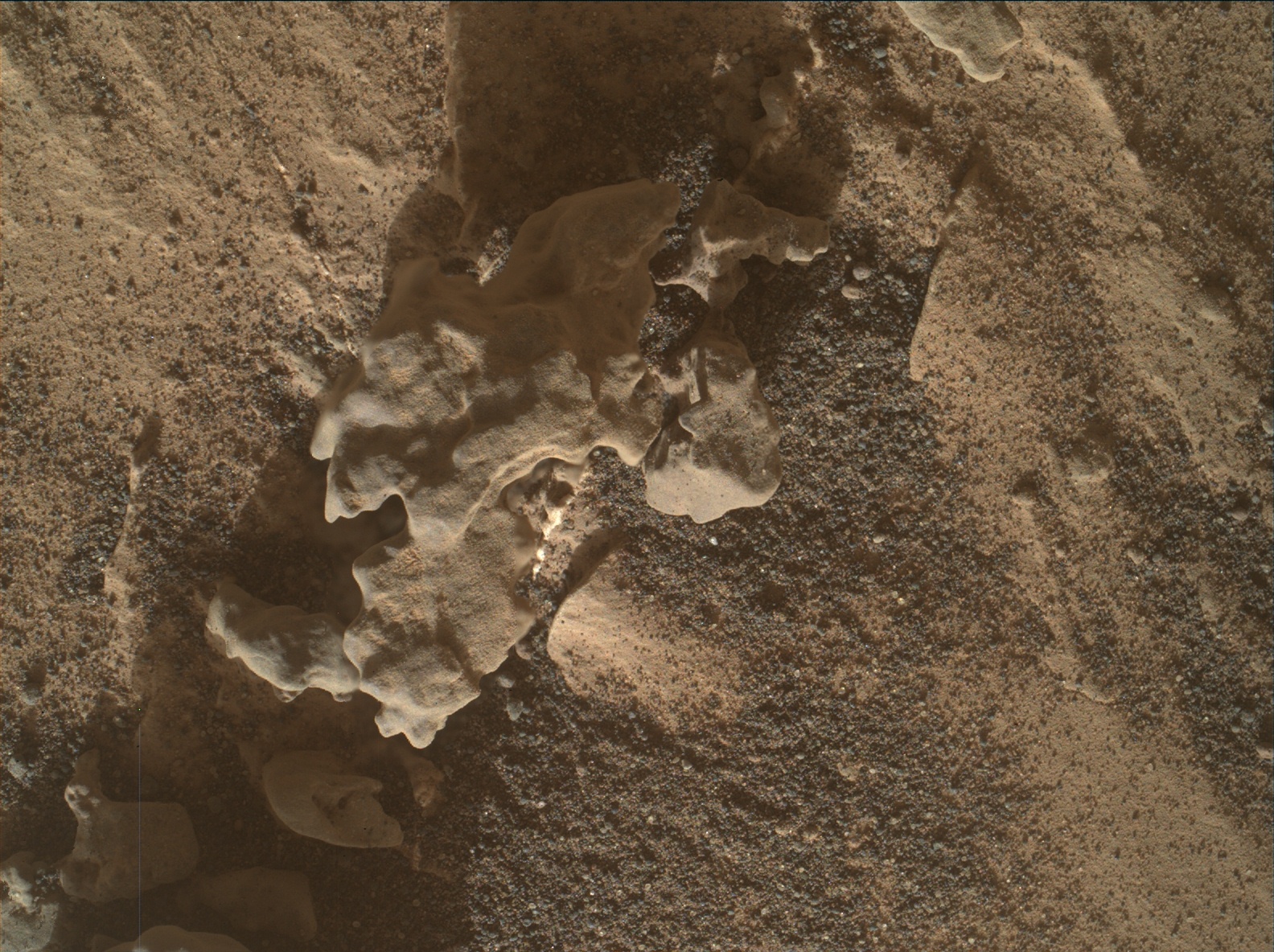 Nasa's Mars rover Curiosity acquired this image using its Mars Hand Lens Imager (MAHLI) on Sol 3145
