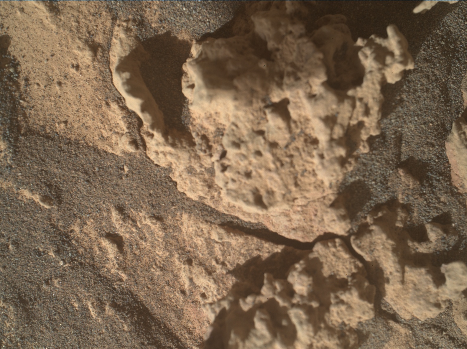 Nasa's Mars rover Curiosity acquired this image using its Mars Hand Lens Imager (MAHLI) on Sol 3180