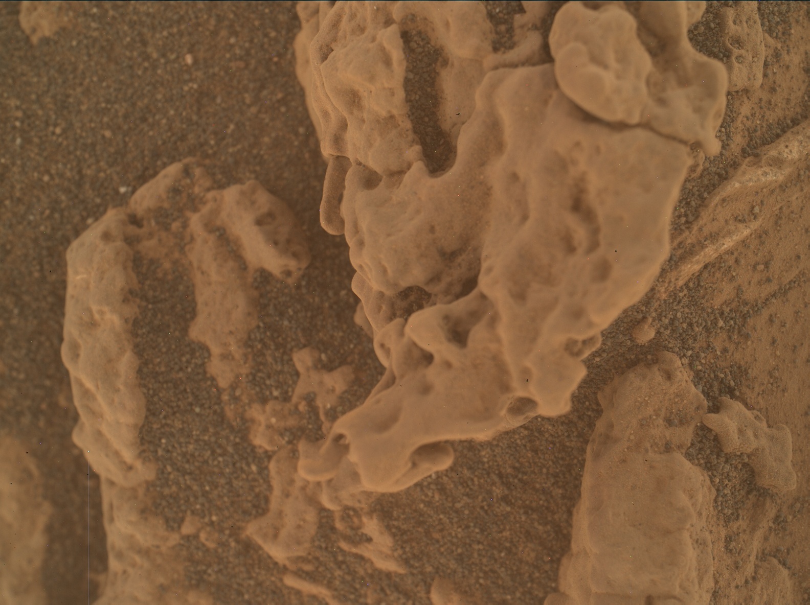 Nasa's Mars rover Curiosity acquired this image using its Mars Hand Lens Imager (MAHLI) on Sol 3185