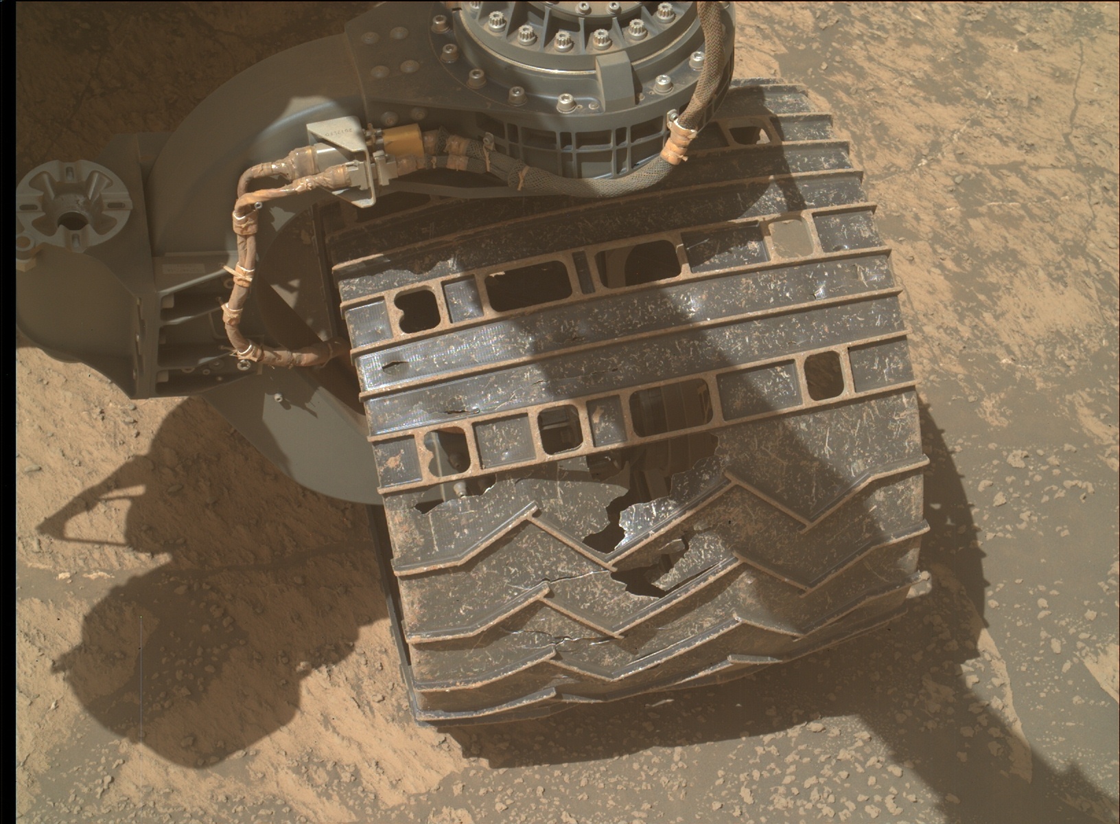Nasa's Mars rover Curiosity acquired this image using its Mars Hand Lens Imager (MAHLI) on Sol 3195