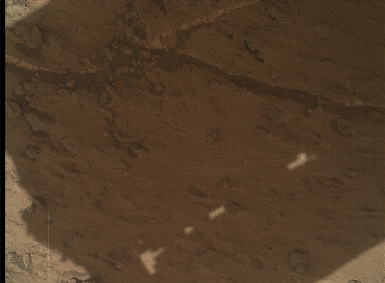 Nasa's Mars rover Curiosity acquired this image using its Mars Hand Lens Imager (MAHLI) on Sol 3199