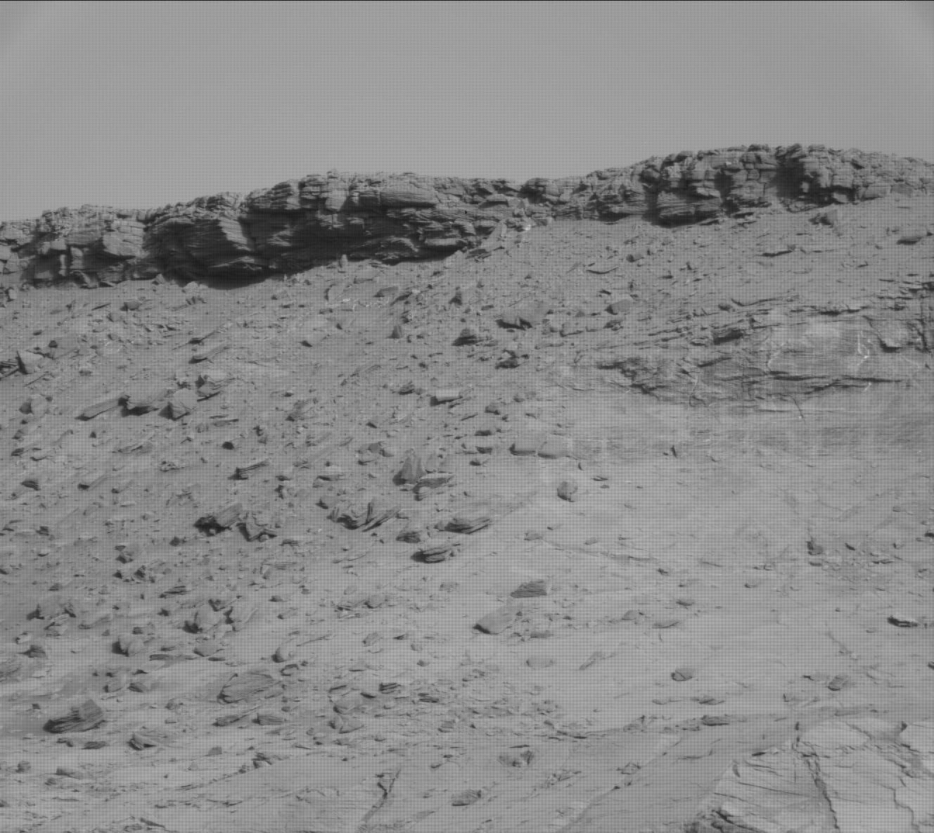 Nasa's Mars rover Curiosity acquired this image using its Mast Camera (Mastcam) on Sol 3202