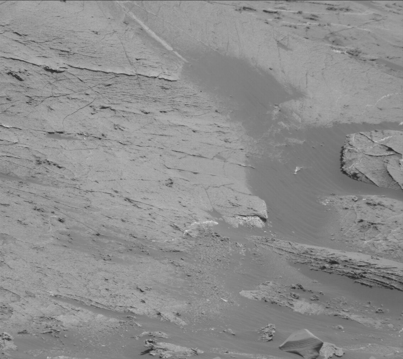 Nasa's Mars rover Curiosity acquired this image using its Mast Camera (Mastcam) on Sol 3205