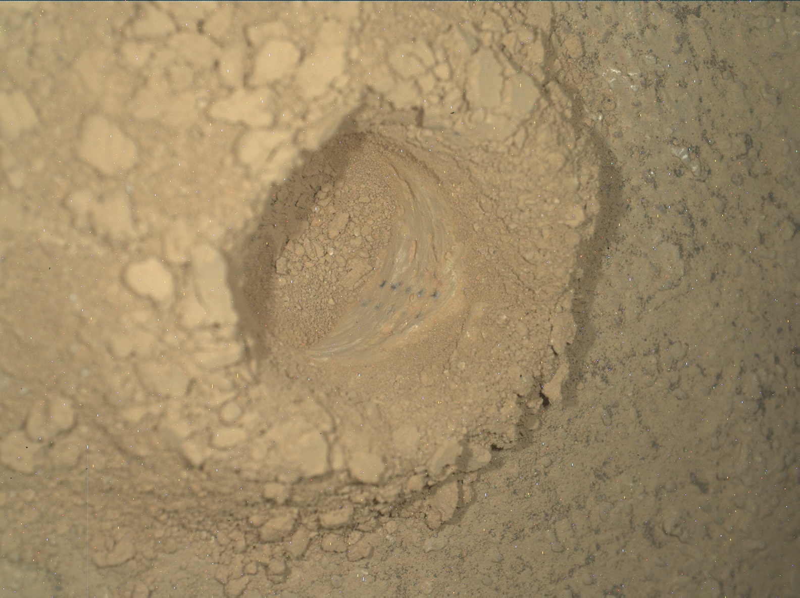 Nasa's Mars rover Curiosity acquired this image using its Mars Hand Lens Imager (MAHLI) on Sol 3246