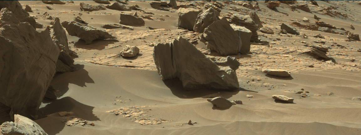 Nasa's Mars rover Curiosity acquired this image using its Mast Camera (Mastcam) on Sol 3312