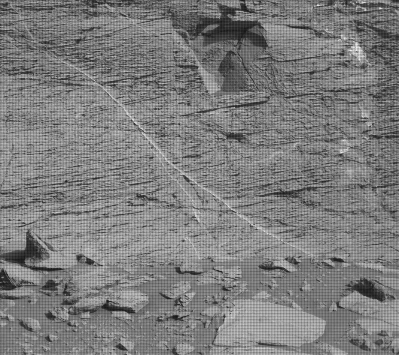 Nasa's Mars rover Curiosity acquired this image using its Mast Camera (Mastcam) on Sol 3322