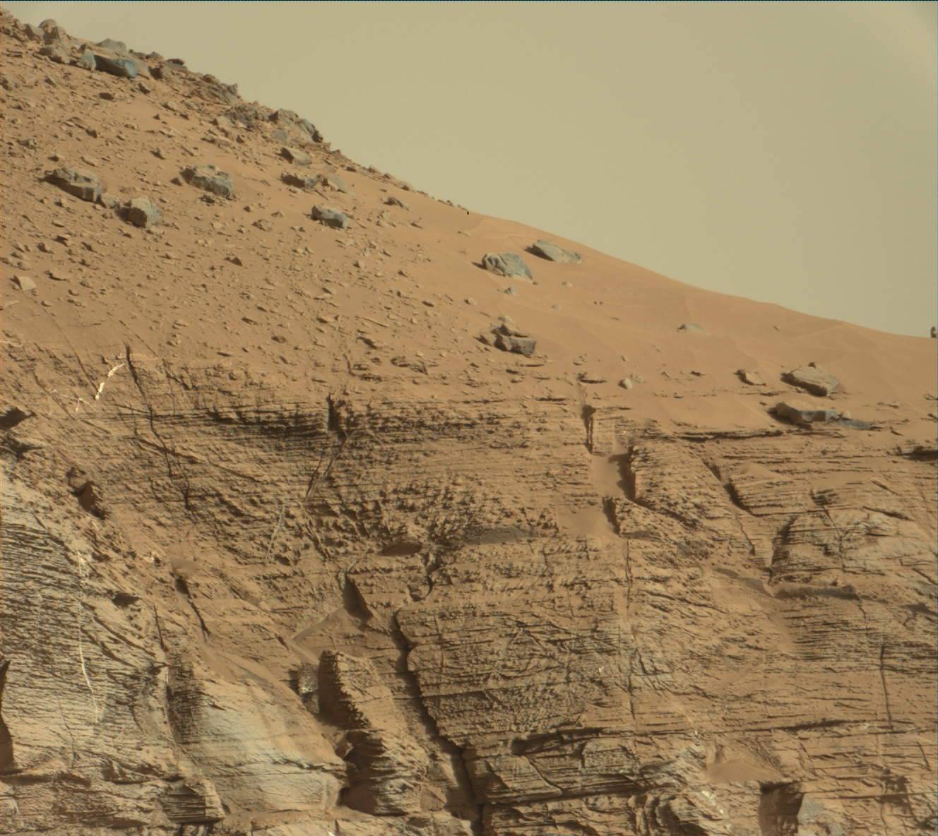 Nasa's Mars rover Curiosity acquired this image using its Mast Camera (Mastcam) on Sol 3331