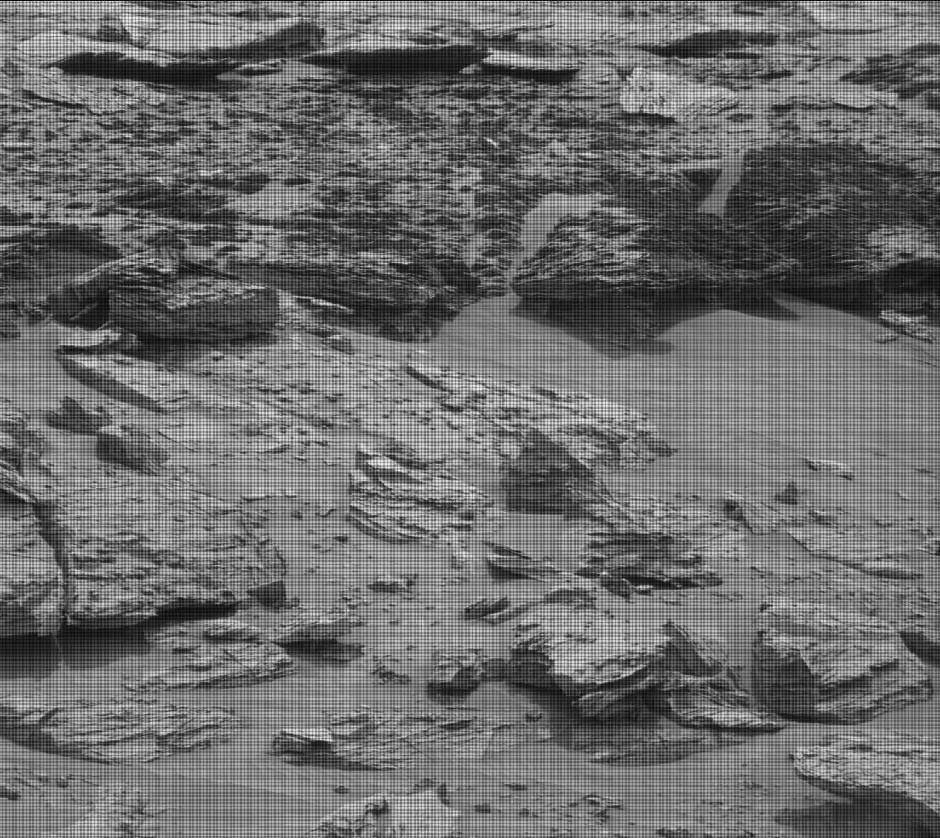 Nasa's Mars rover Curiosity acquired this image using its Mast Camera (Mastcam) on Sol 3349