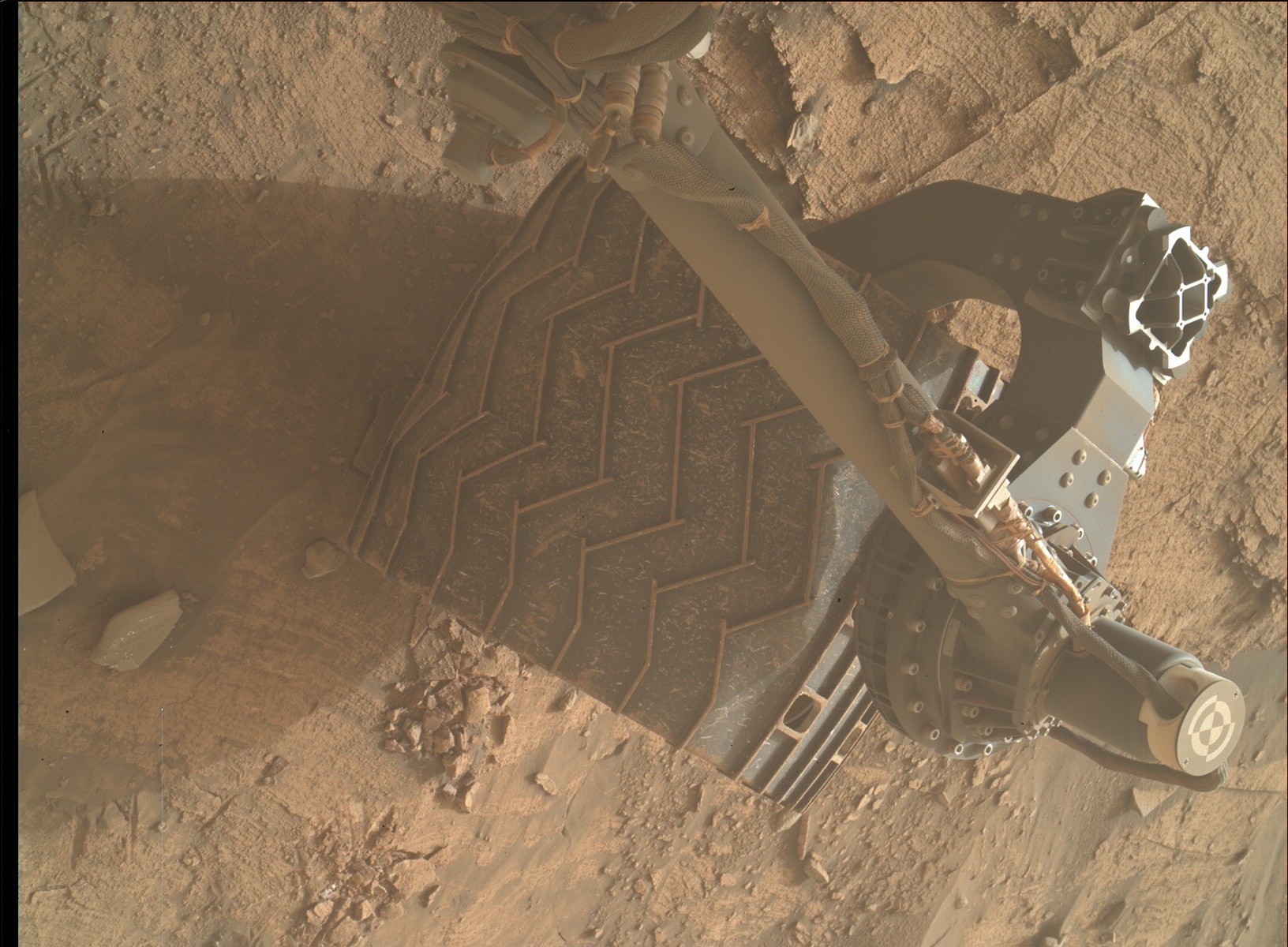 Nasa's Mars rover Curiosity acquired this image using its Mars Hand Lens Imager (MAHLI) on Sol 3369