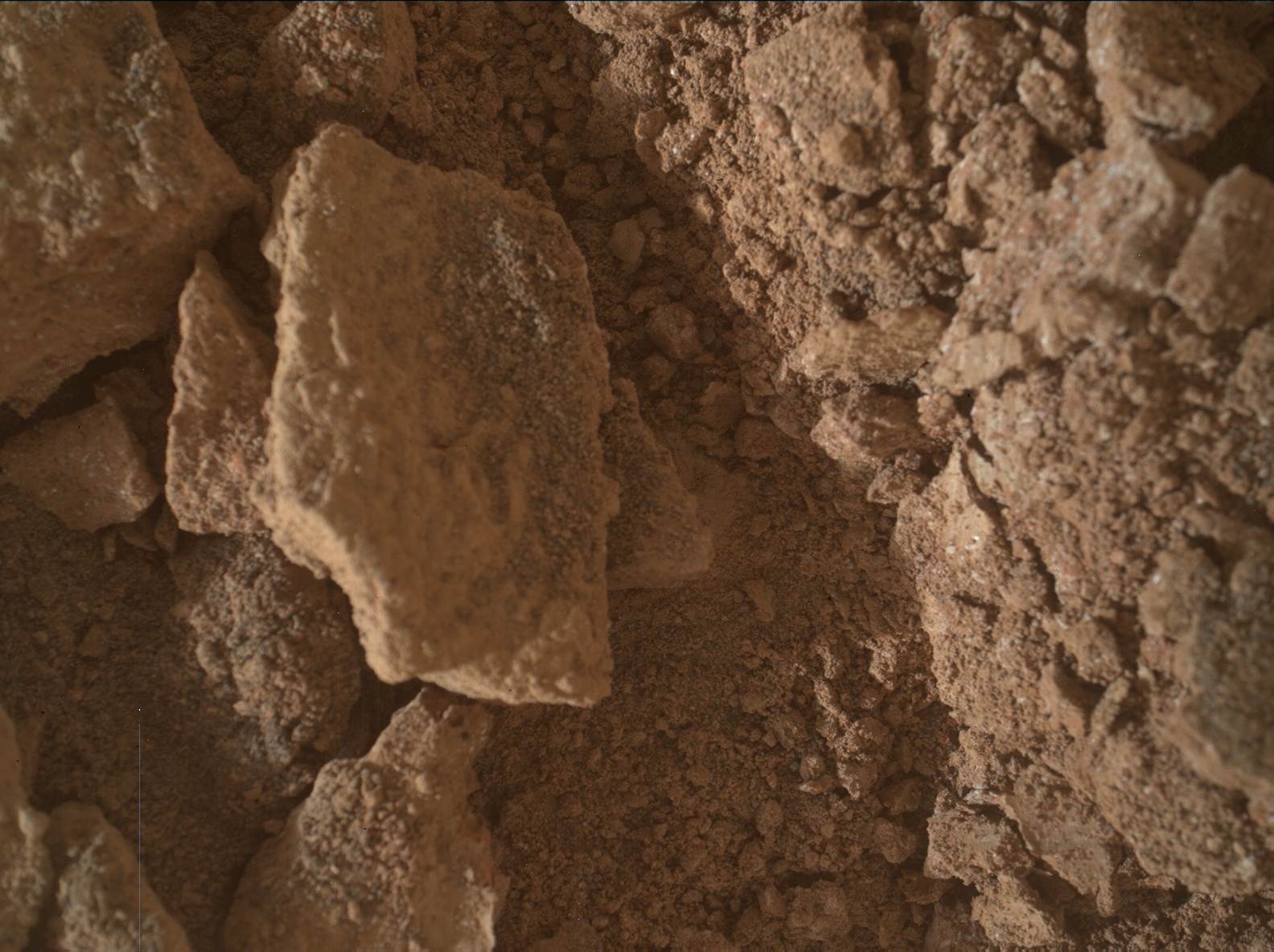 Nasa's Mars rover Curiosity acquired this image using its Mars Hand Lens Imager (MAHLI) on Sol 3371
