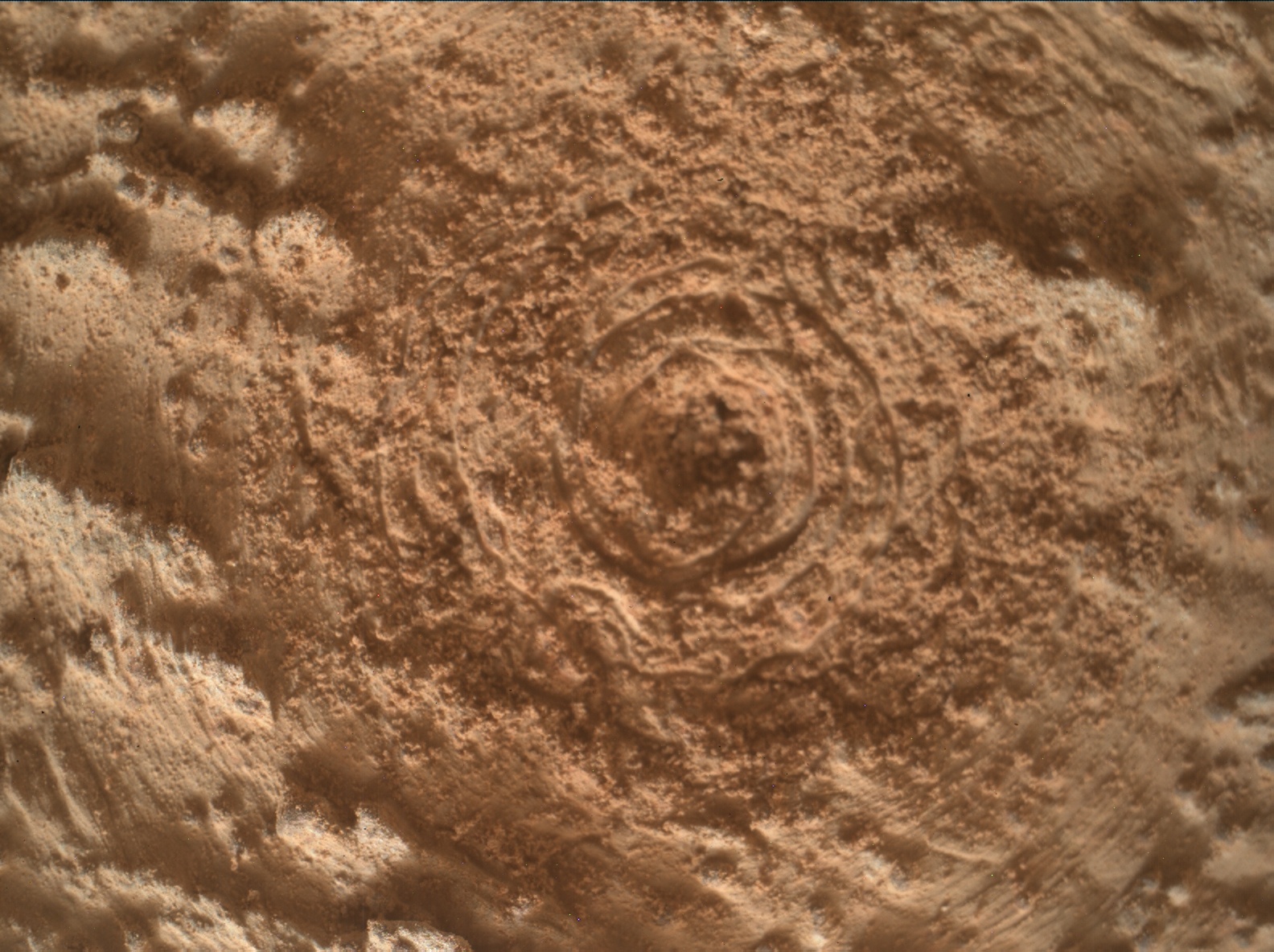 Nasa's Mars rover Curiosity acquired this image using its Mars Hand Lens Imager (MAHLI) on Sol 3480