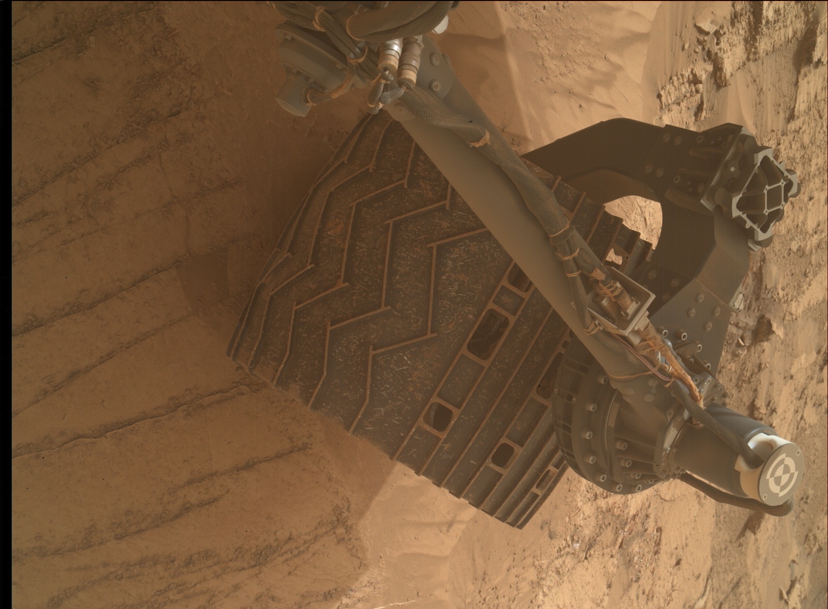 Nasa's Mars rover Curiosity acquired this image using its Mars Hand Lens Imager (MAHLI) on Sol 3492