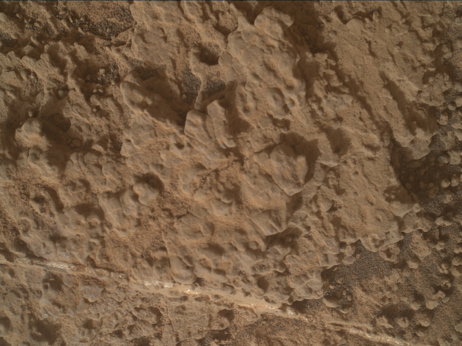 Nasa's Mars rover Curiosity acquired this image using its Mars Hand Lens Imager (MAHLI) on Sol 3508