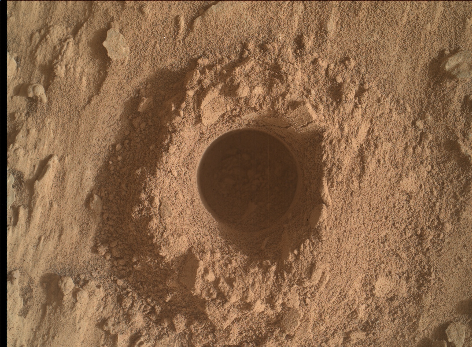 Nasa's Mars rover Curiosity acquired this image using its Mars Hand Lens Imager (MAHLI) on Sol 3528
