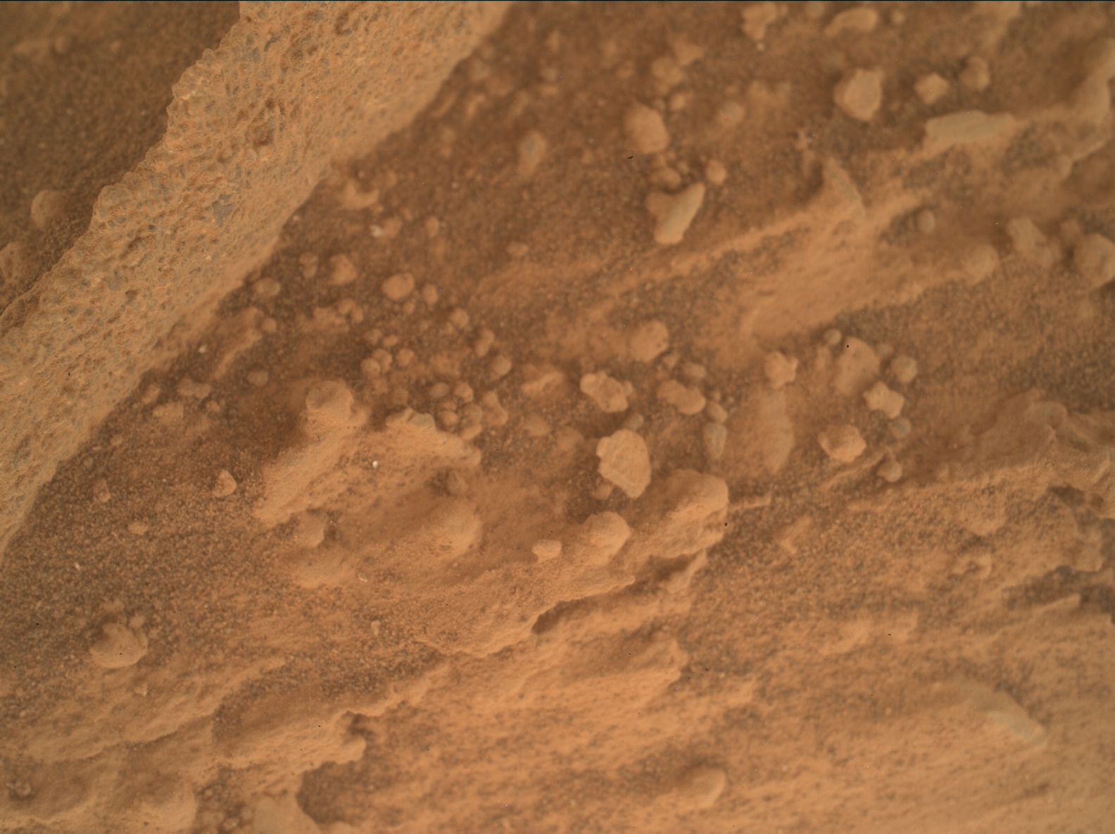 Nasa's Mars rover Curiosity acquired this image using its Mars Hand Lens Imager (MAHLI) on Sol 3530