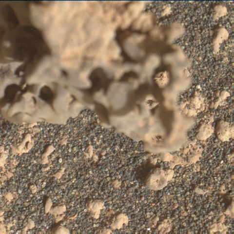 Nasa's Mars rover Curiosity acquired this image using its Mars Hand Lens Imager (MAHLI) on Sol 3573