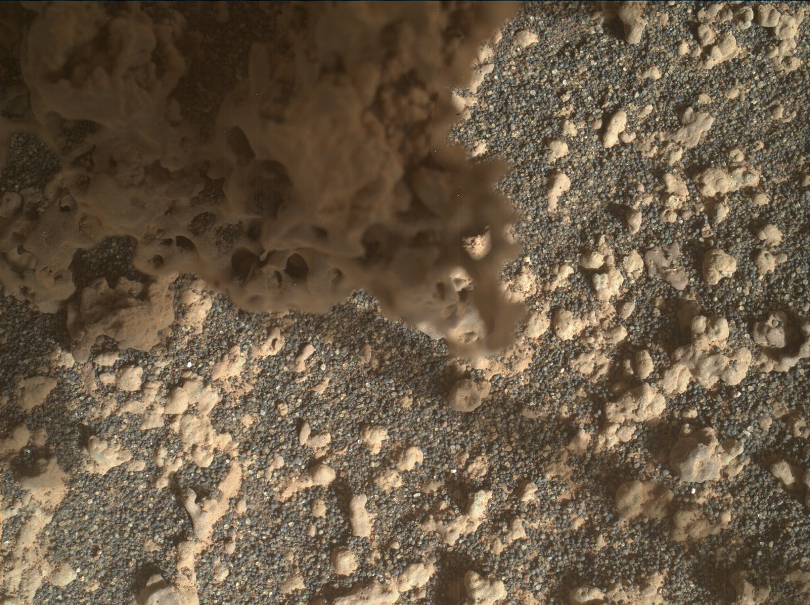 Nasa's Mars rover Curiosity acquired this image using its Mars Hand Lens Imager (MAHLI) on Sol 3574