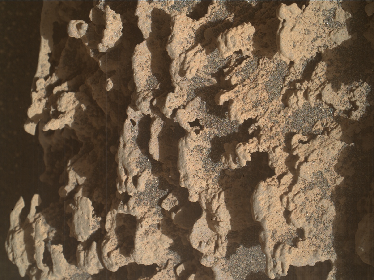 Nasa's Mars rover Curiosity acquired this image using its Mars Hand Lens Imager (MAHLI) on Sol 3599