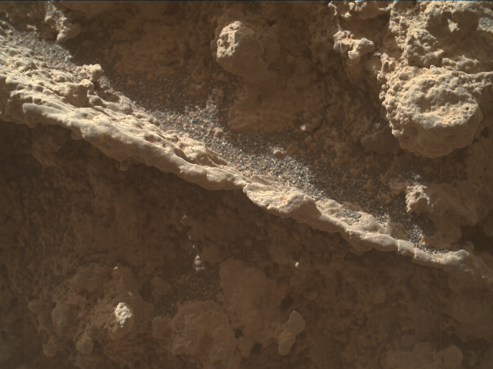Nasa's Mars rover Curiosity acquired this image using its Mars Hand Lens Imager (MAHLI) on Sol 3599