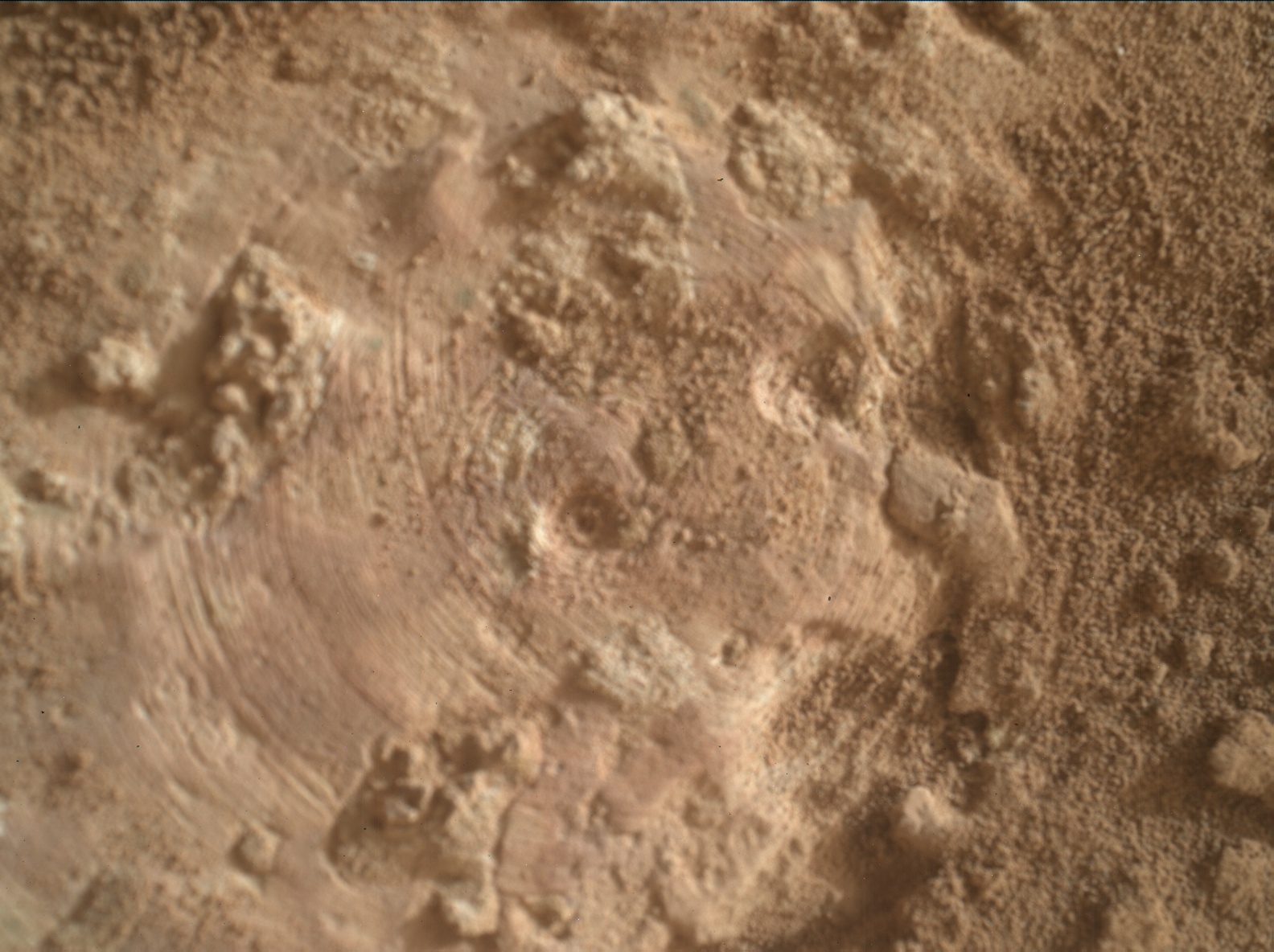 Nasa's Mars rover Curiosity acquired this image using its Mars Hand Lens Imager (MAHLI) on Sol 3641