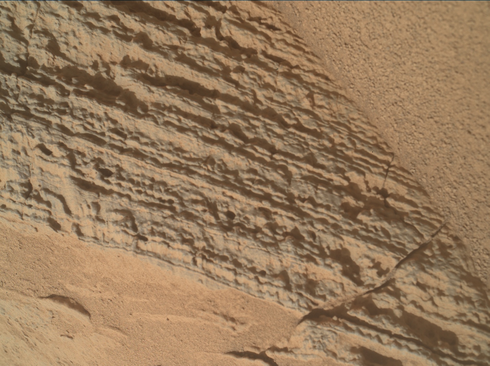 Nasa's Mars rover Curiosity acquired this image using its Mars Hand Lens Imager (MAHLI) on Sol 3688