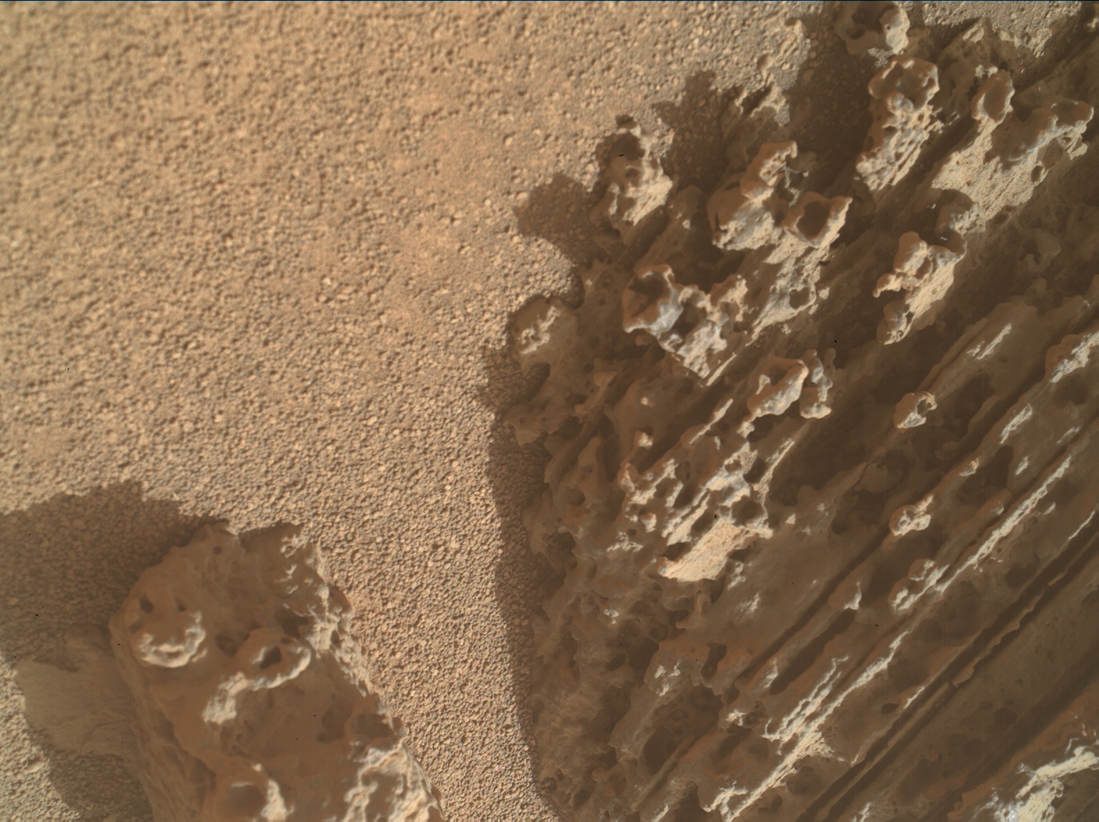 Nasa's Mars rover Curiosity acquired this image using its Mars Hand Lens Imager (MAHLI) on Sol 3689
