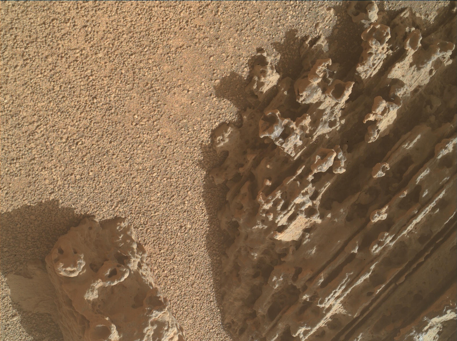 Nasa's Mars rover Curiosity acquired this image using its Mars Hand Lens Imager (MAHLI) on Sol 3690