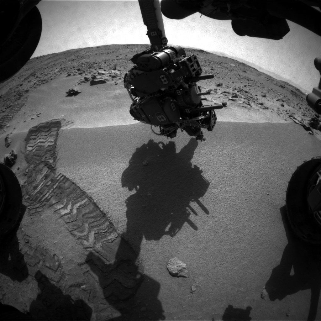 NASA's Mars rover Curiosity acquired this image using its Front Hazard Avoidance Cameras (Front Hazcams) on Sol 60