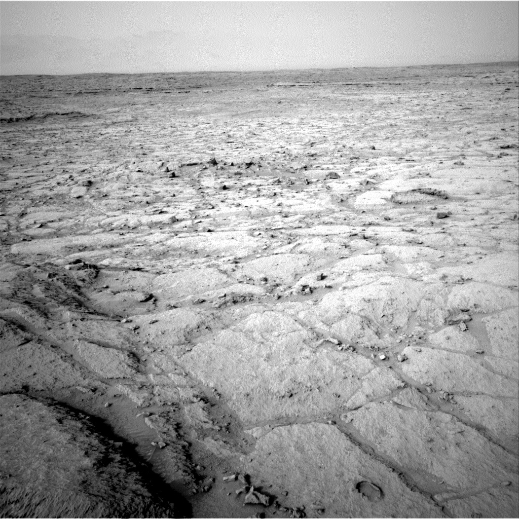 Image from Curiosity rover on Sol 121 of its mission on Mars