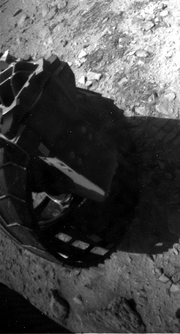 NASA's Mars rover Curiosity acquired this image using its Rear Hazard Avoidance Cameras (Rear Hazcams) on Sol 474