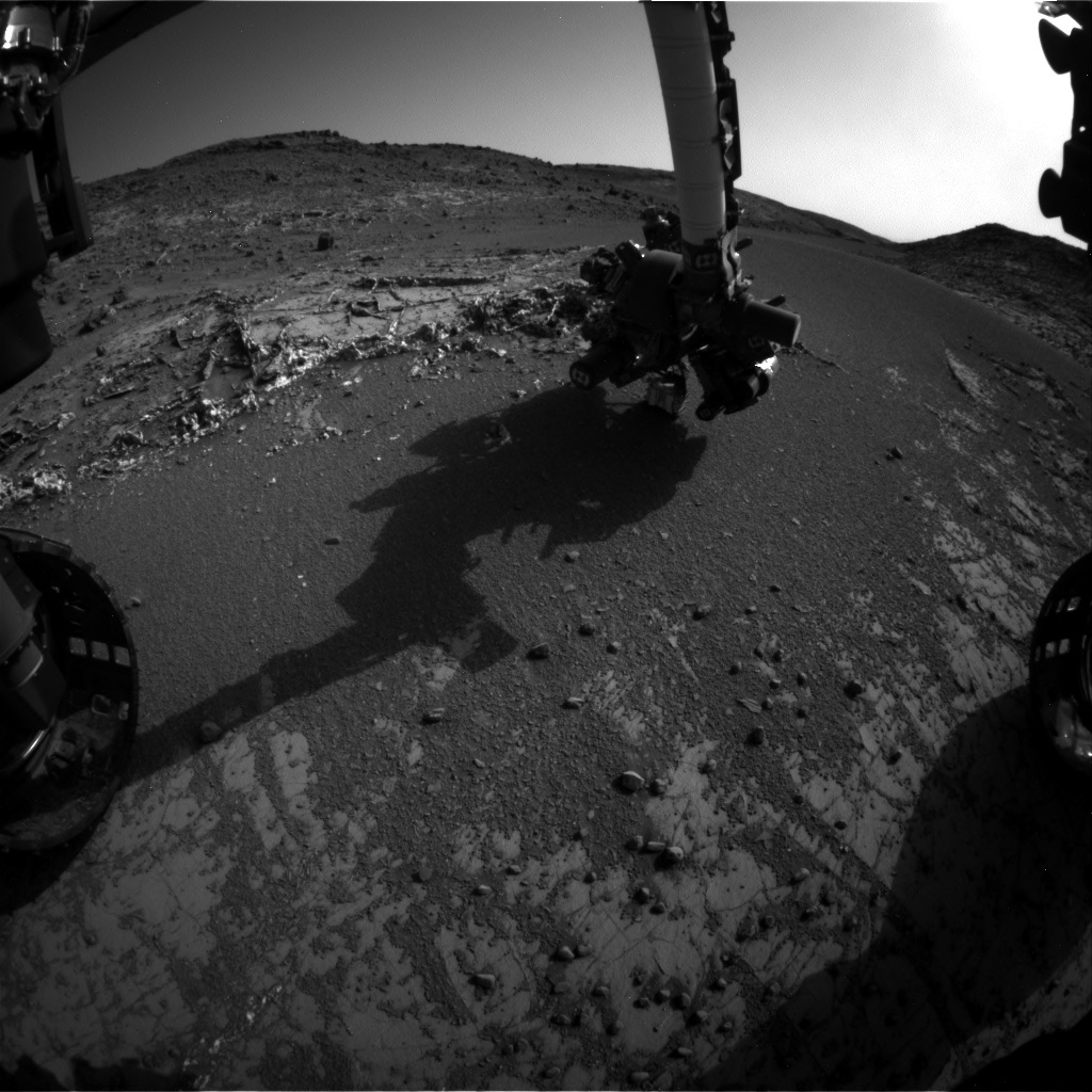 NASA's Mars rover Curiosity acquired this image using its Front Hazard Avoidance Cameras (Front Hazcams) on Sol 930