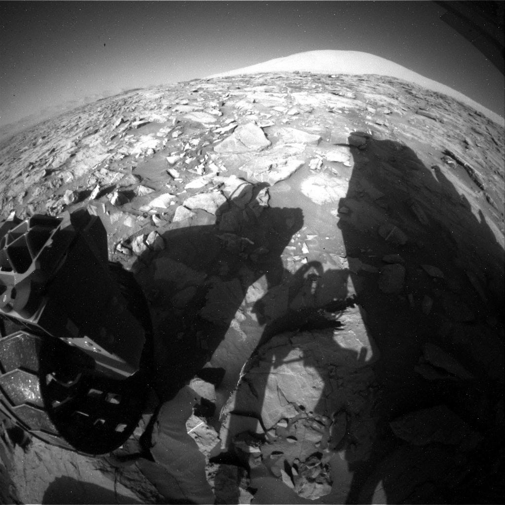 NASA's Mars rover Curiosity acquired this image using its Rear Hazard Avoidance Cameras (Rear Hazcams) on Sol 1264