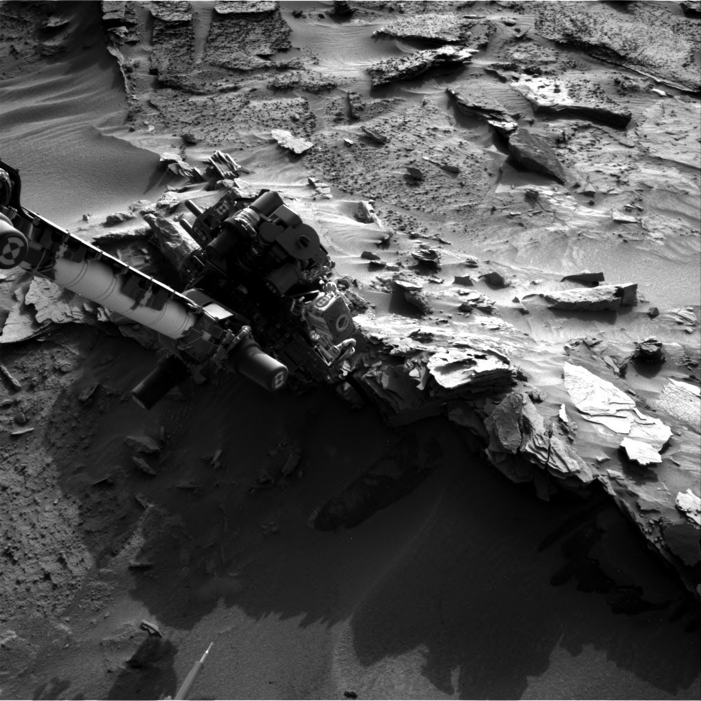 NASA's Mars rover Curiosity acquired this image using its Right Navigation Cameras (Navcams) on Sol 1351