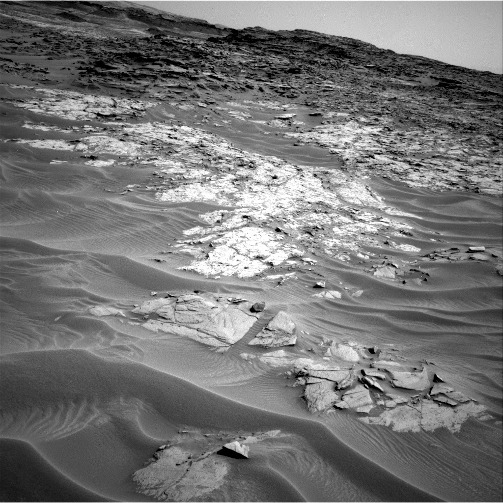 NASA's Mars rover Curiosity acquired this image using its Right Navigation Cameras (Navcams) on Sol 1352