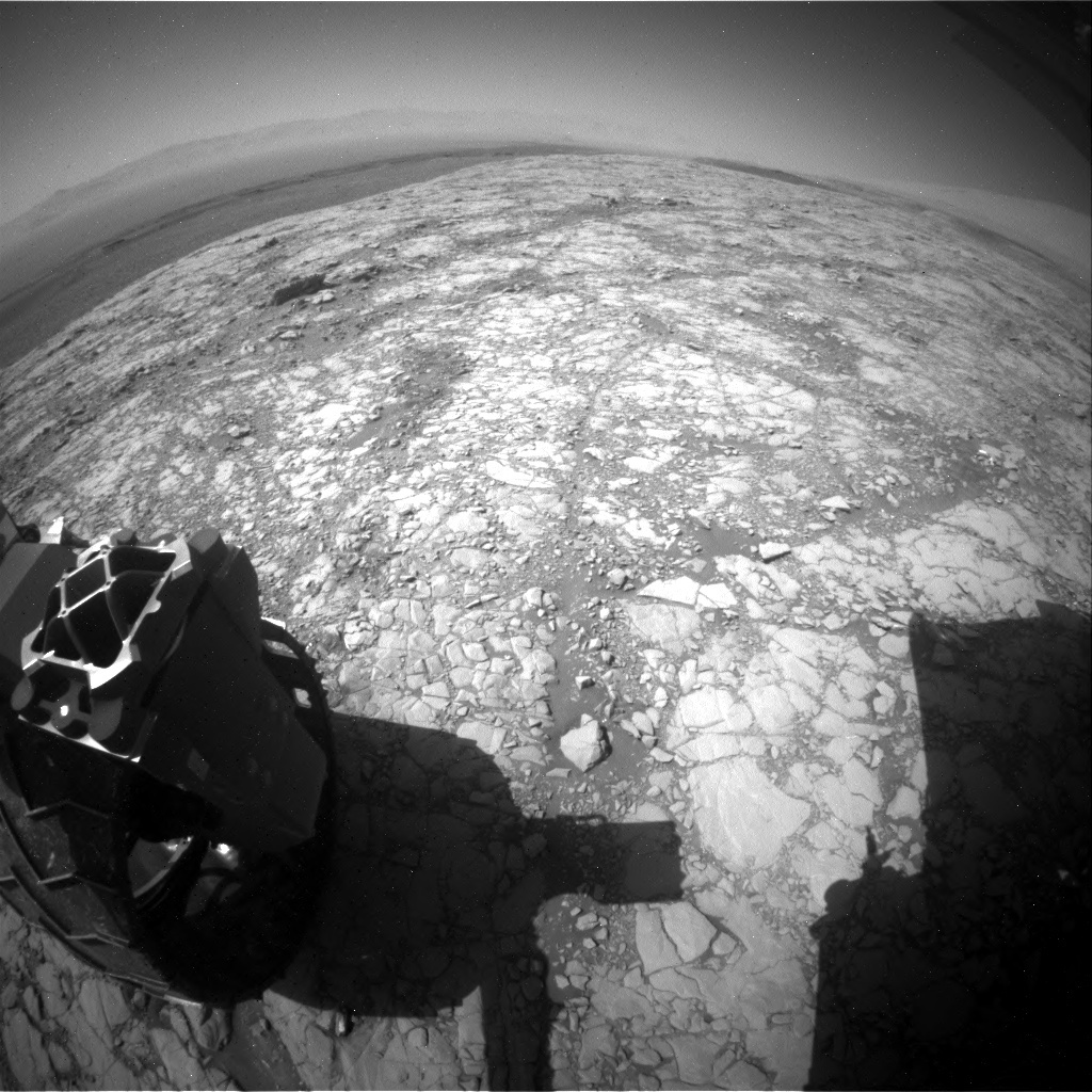 NASA's Mars rover Curiosity acquired this image using its Rear Hazard Avoidance Cameras (Rear Hazcams) on Sol 1819