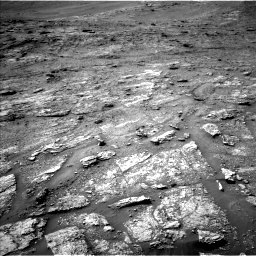 Nasa's Mars rover Curiosity acquired this image using its Left Navigation Camera on Sol 2463, at drive 1744, site number 76