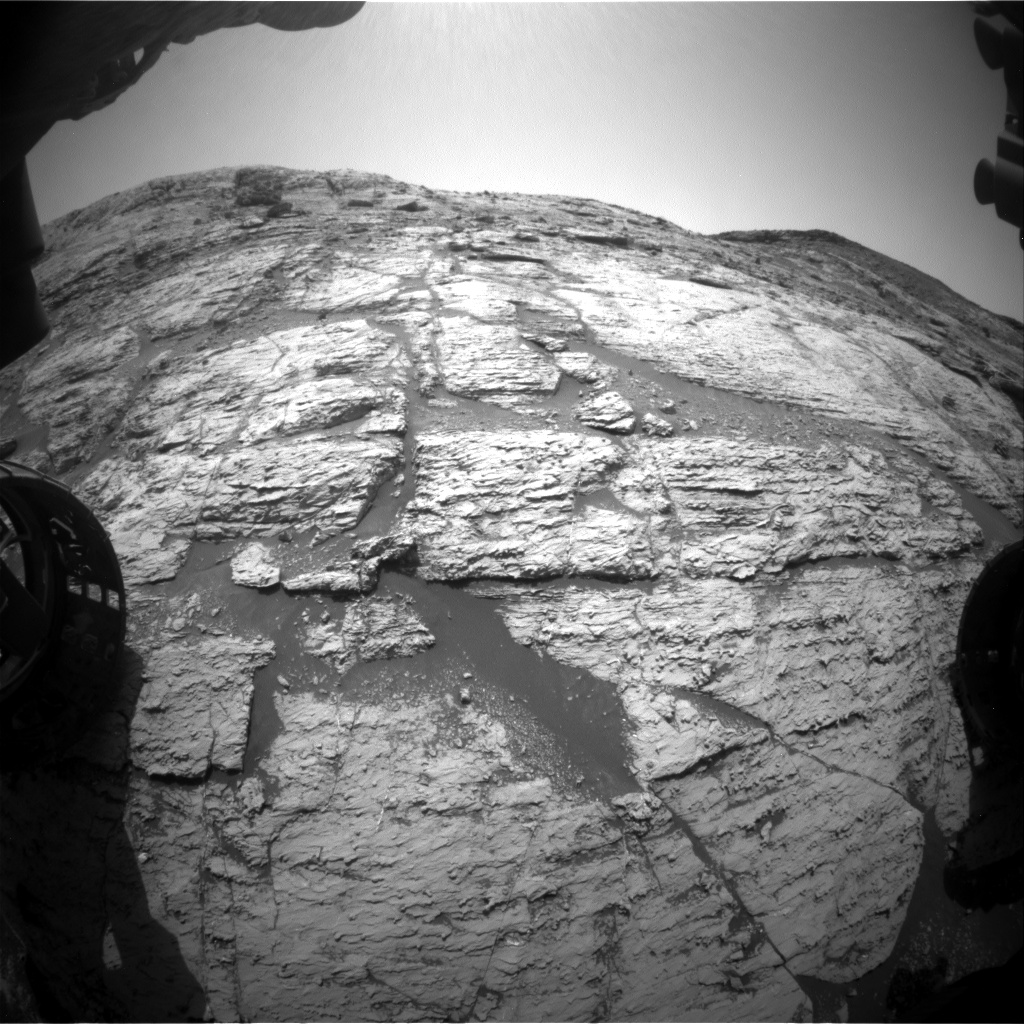 Nasa's Mars rover Curiosity acquired this image using its Front Hazard Avoidance Camera (Front Hazcam) on Sol 2798, at drive 2388, site number 80
